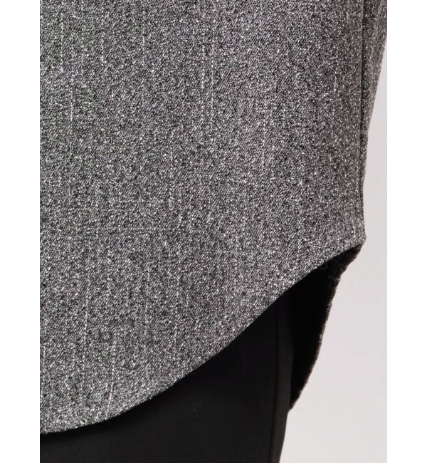 LAGUNAMOON「ツイードビッグシャツ」|シャツ・ブラウス|