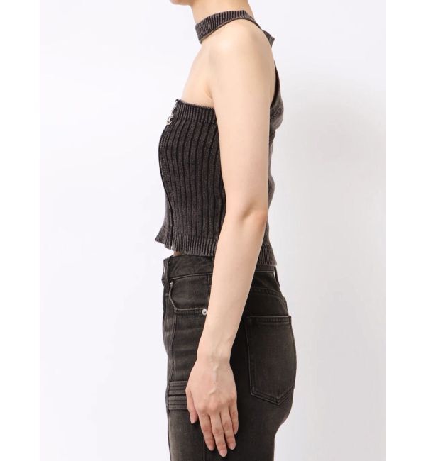 EVRIS「Eモチーフピグメントチョーカーベアニットトップス」|ニット・セーター|