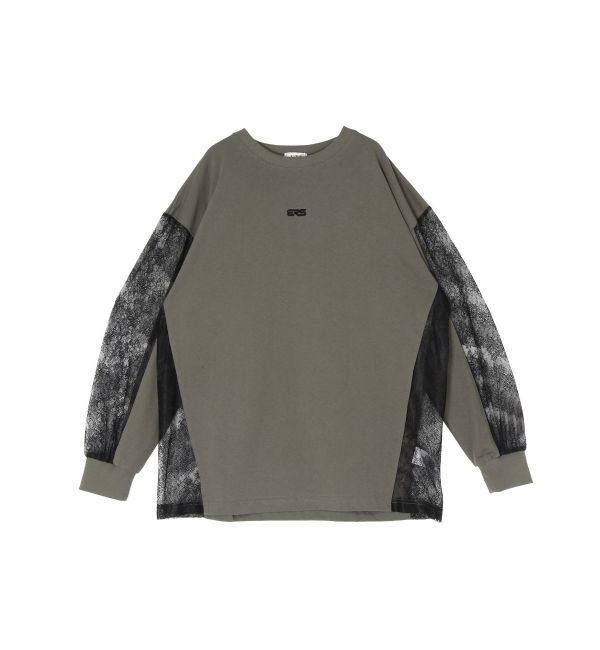 EVRIS「レースコンビBIGロンT」|Tシャツ・カットソー|