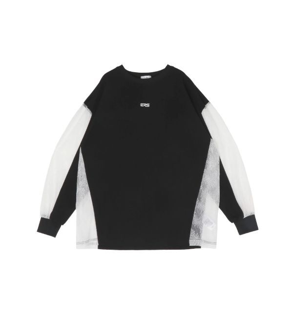 EVRIS「レースコンビBIGロンT」|Tシャツ・カットソー|