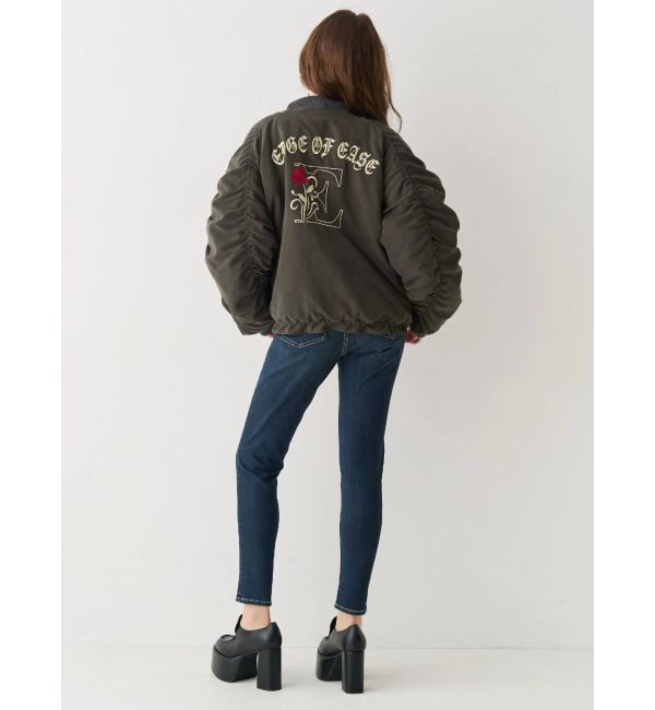 EVRIS「ワイドベルトハイウエストスキニーデニムパンツ」|デニム|