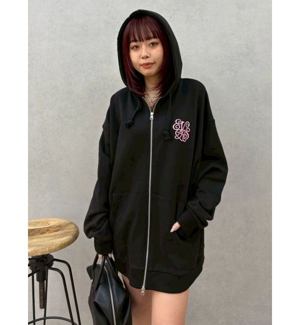 EVRIS「Lovingグラフィックジップパーカー」|パーカー|