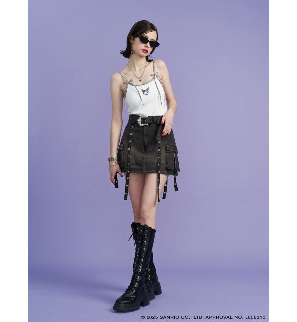 jouetie「【メロクロコラボ】KUROMIリボンキャミ」|キャミソール|