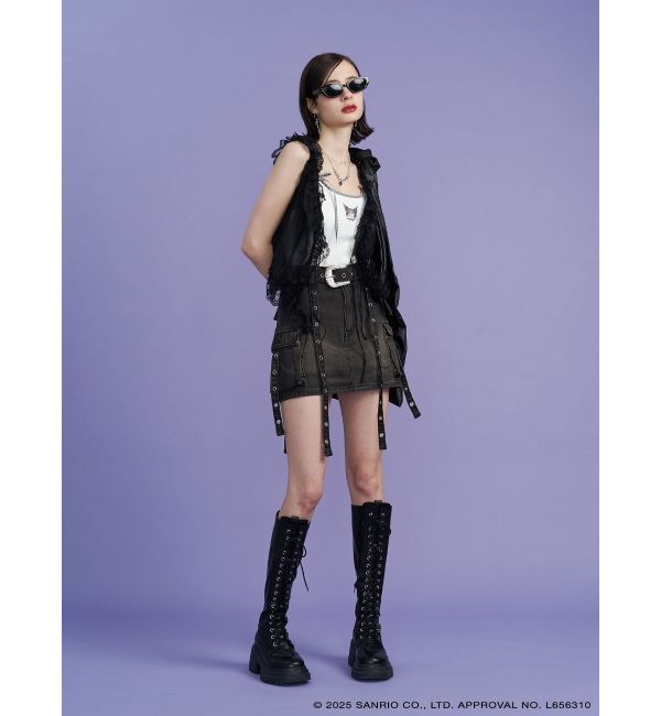 jouetie「【メロクロコラボ】KUROMIリボンキャミ」|キャミソール|