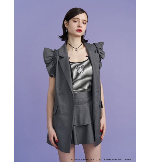 jouetie「【メロクロコラボ】KUROMIリボンキャミ」|キャミソール|