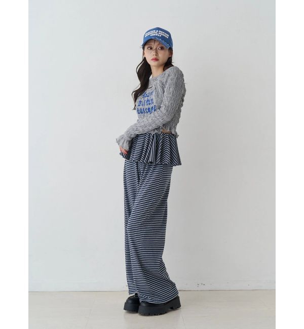 jouetie「カットアウトシャーリングトップス」|Tシャツ・カットソー|