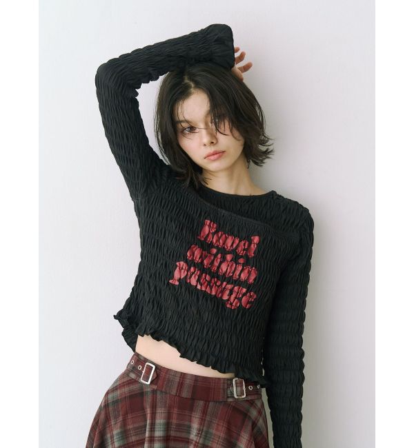 jouetie「カットアウトシャーリングトップス」|Tシャツ・カットソー|