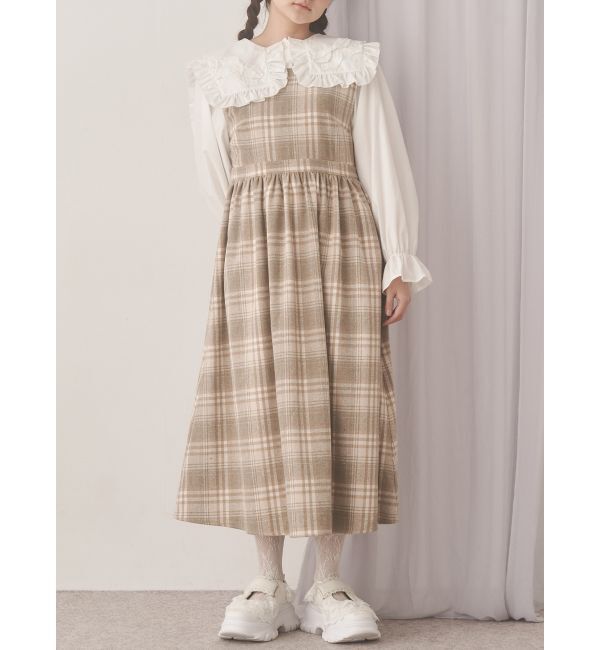 merry jenny「back ribbonワンピース」|ワンピース|ベージュ