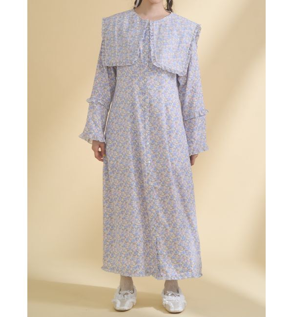 merry jenny「BIGフラワーワンピース」|ワンピース|ラベンダー