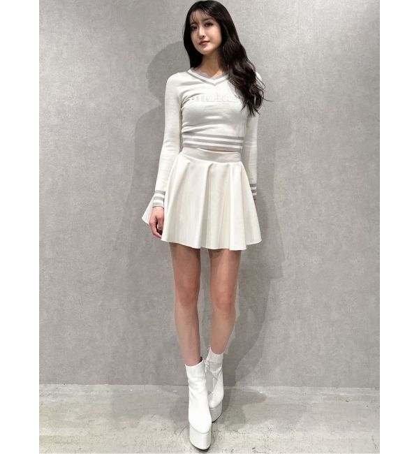 GYDA「molar Vネックニットトップス」|ニット・セーター|