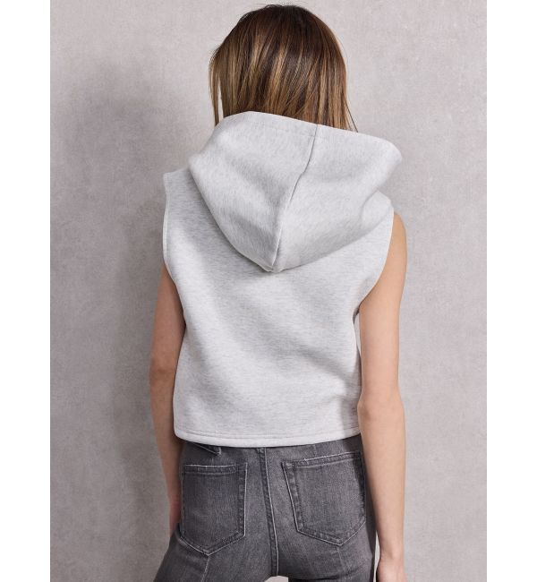 GYDA「GD HEM スピンドルノースリショートパーカー」|パーカー|