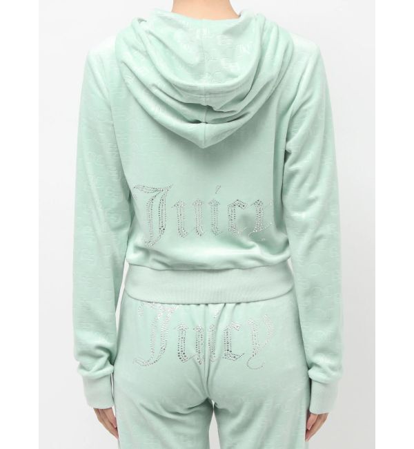 GYDA「GYDA&times;Juicy Couture GG JC Emboss Big Bling Velour Hoodie」|パーカー|