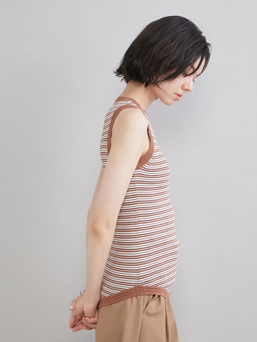 Mila Owen「ＵＶケアアメスリボーダータンク」|タンクトップ|
