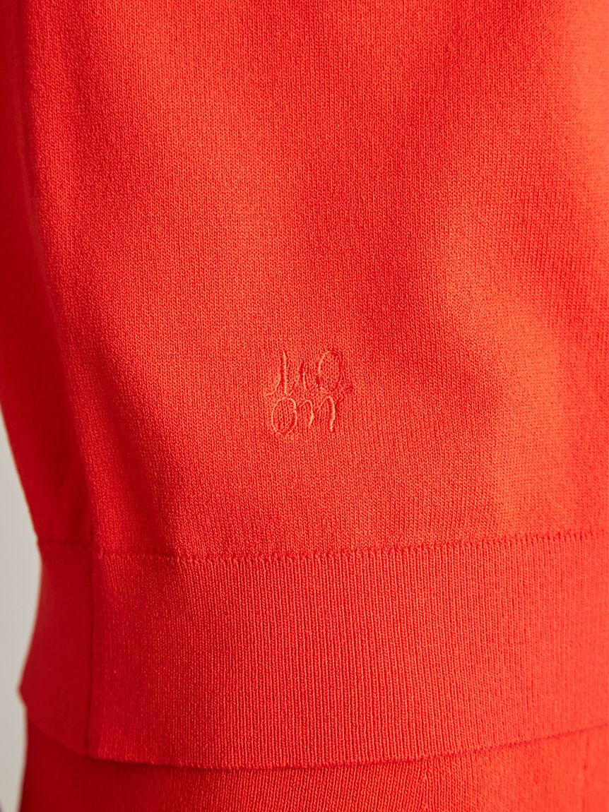 Mila Owen「【UVカット】【WEB限定カラー】金釦ノースリポロニットスカートSET UP」|ワンピース|