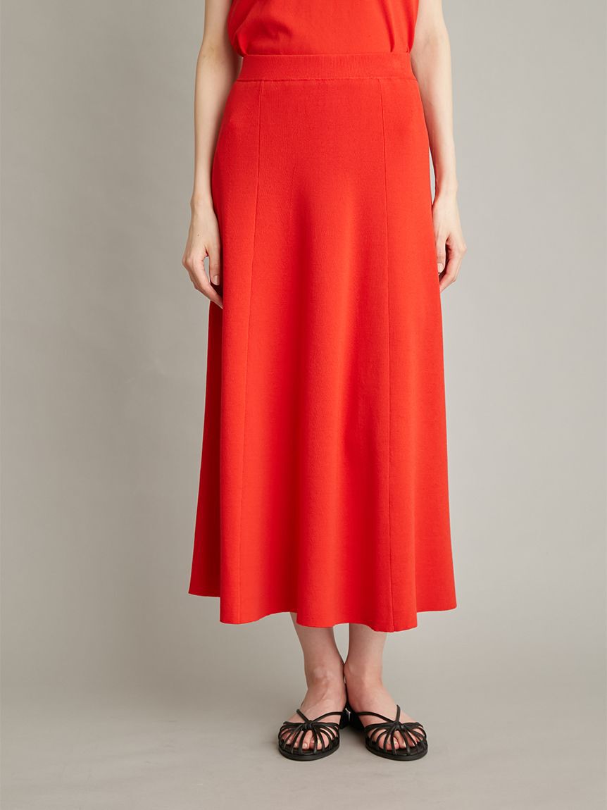 Mila Owen「【UVカット】【WEB限定カラー】金釦ノースリポロニットスカートSET UP」|ワンピース|