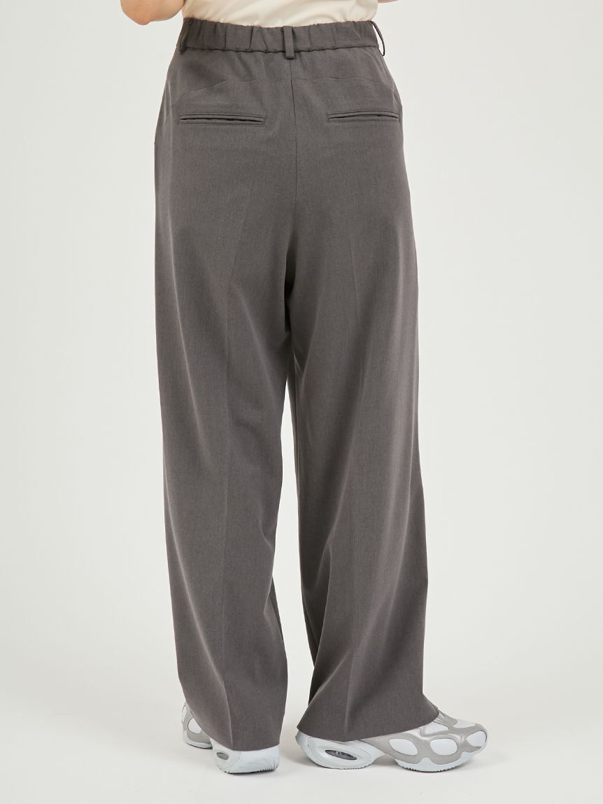emmi atelier「【セットアップ対応】ワイドレッグタックパンツ」|チノ|