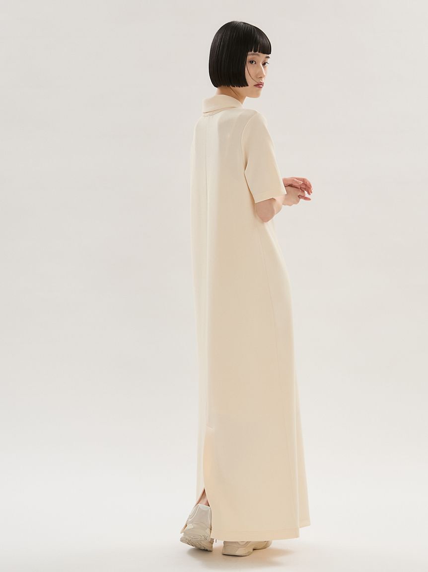 emmi atelier「ジョーゼットポロカットワンピース/UVカット」|ワンピース|