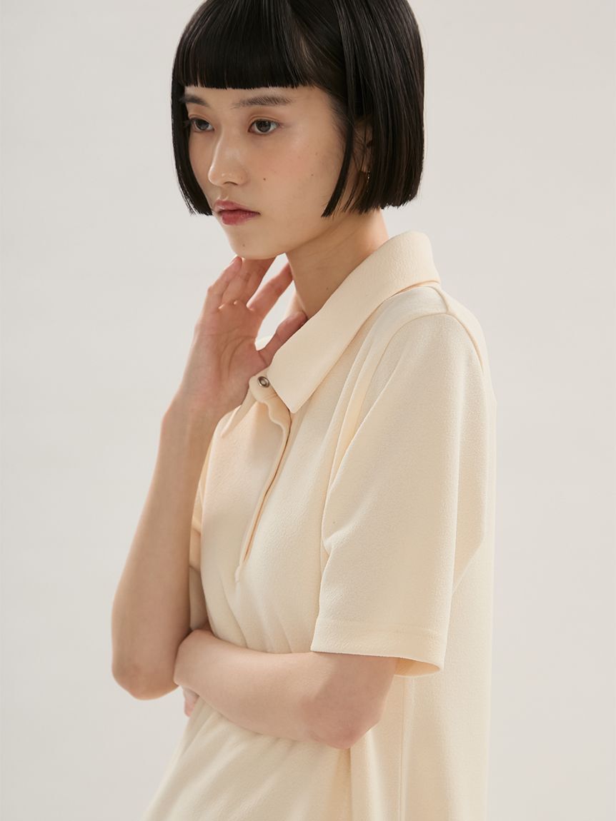 emmi atelier「ジョーゼットポロカットワンピース/UVカット」|ワンピース|