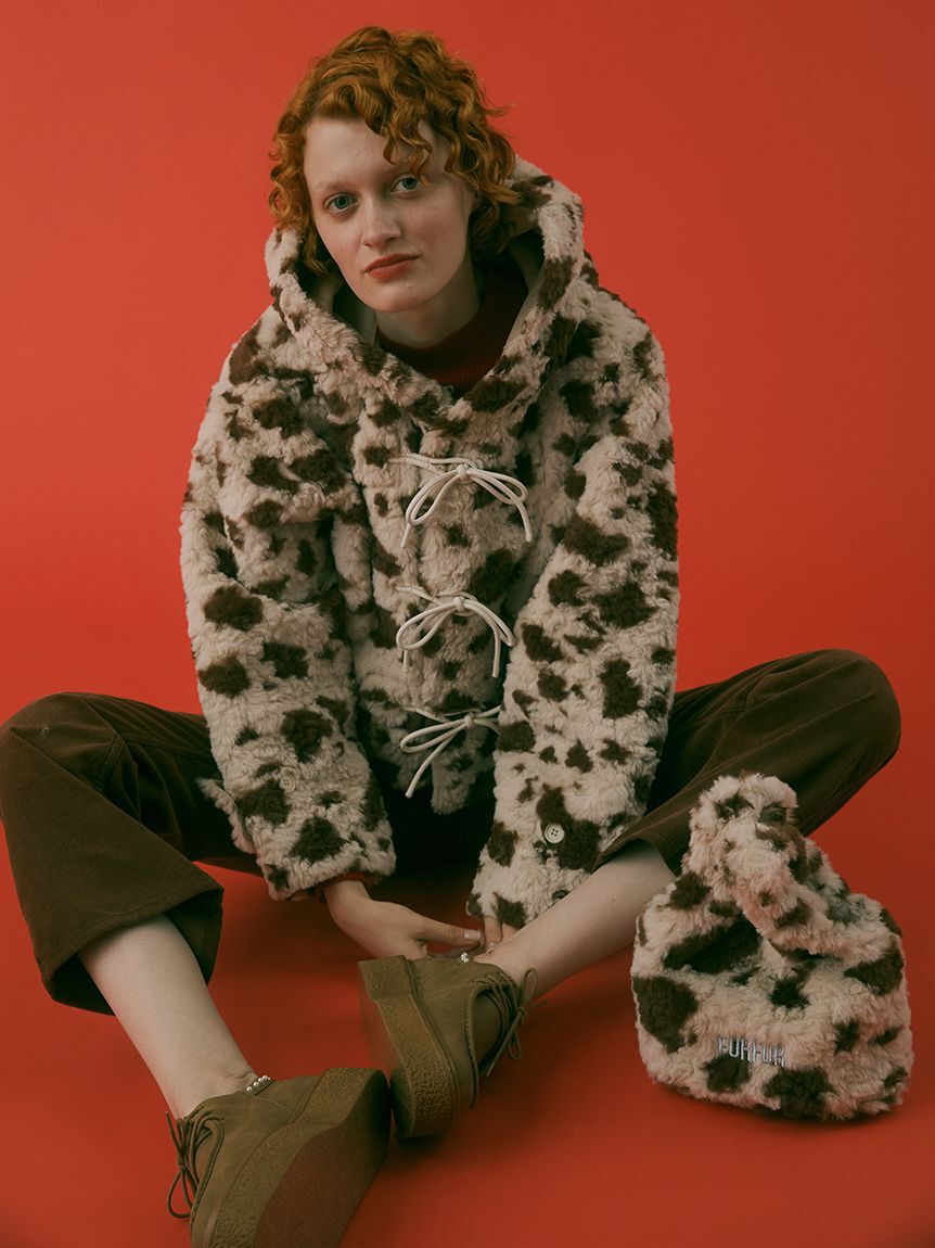 FURFUR「リボンショートダッフルコート」|ダッフルコート|