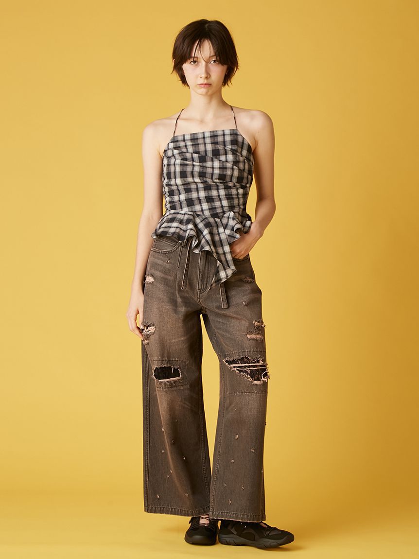 FURFUR「アシンメトリーヘムキャミソール」|キャミソール|