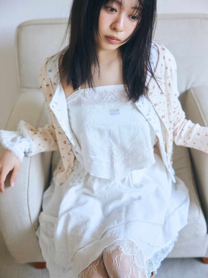 FURFUR「ハンカチ刺繍マルチウェイキャミソール」|キャミソール|