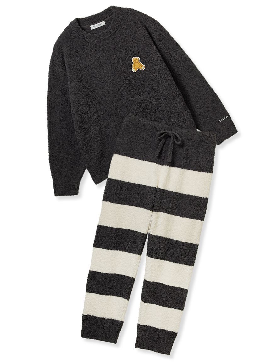 GELATO PIQUE HOMME「【ONLINE限定】【HOMME】ベビモコベアプルオーバー＆ロングパンツセット」|ルームウェア|