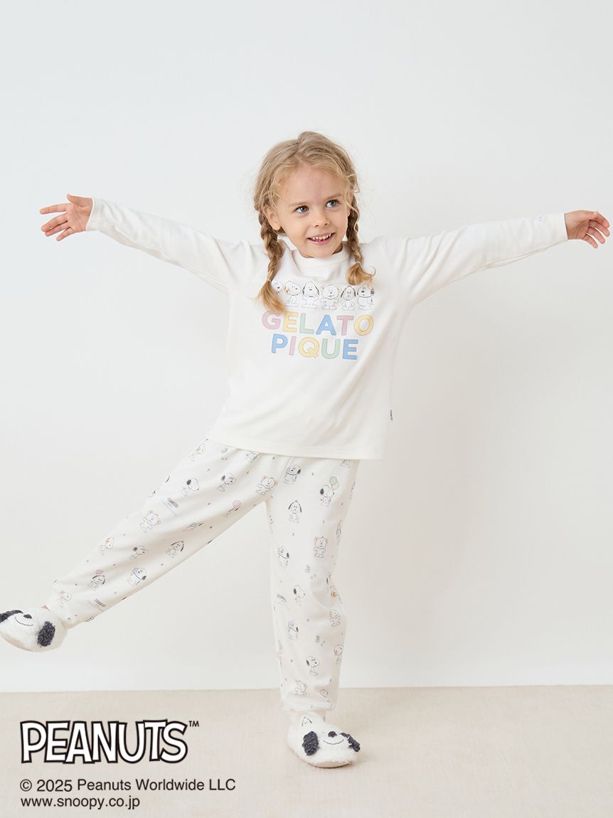 GELATO PIQUE KIDS & BABY「【PEANUTS PUPPIES】【KIDS】総柄ロングパンツ」|ルームウェア|