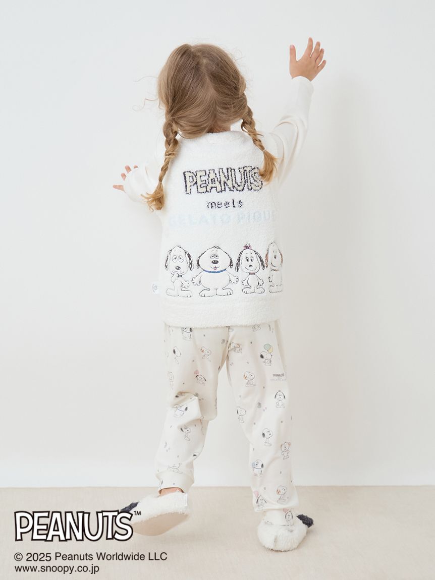 GELATO PIQUE KIDS & BABY「【PEANUTS PUPPIES】【KIDS】総柄ロングパンツ」|ルームウェア|