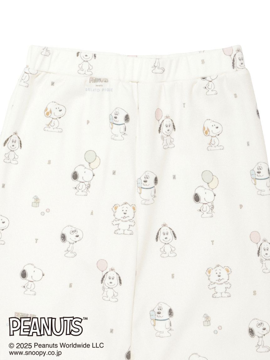 GELATO PIQUE KIDS & BABY「【PEANUTS PUPPIES】【KIDS】総柄ロングパンツ」|ルームウェア|