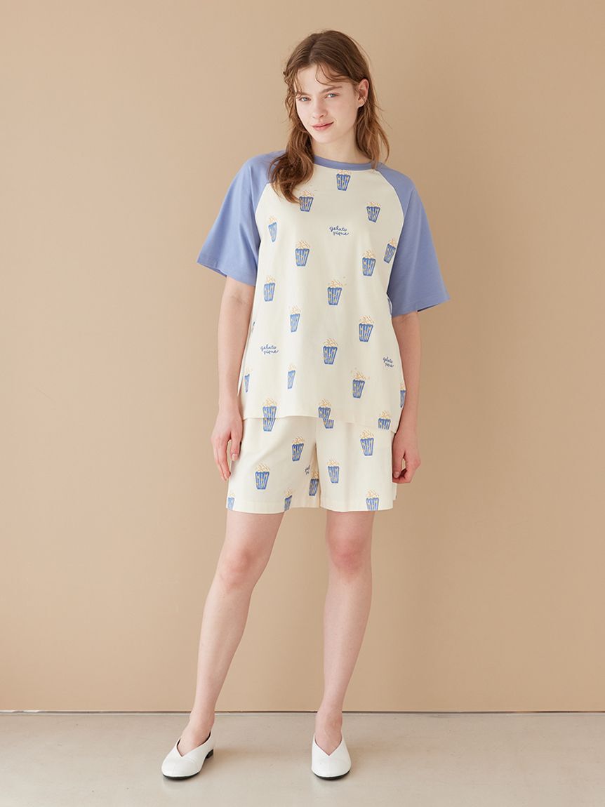 gelato pique「ポップコーン柄ハーフパンツ」|ルームウェア|