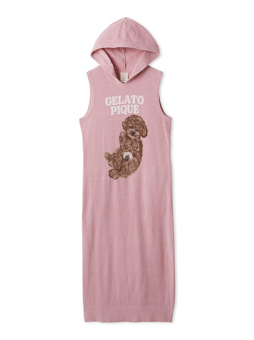 gelato pique「【ONLINE限定】ドッグジャガードフード付きワンピース」|ルームウェア|