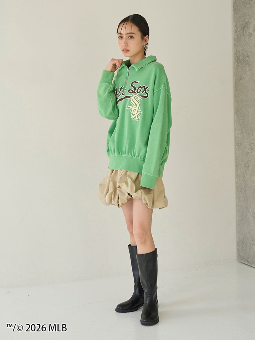 SNIDEL「【MLB】Sustainableハーフジップスウェット」|スウェット・ジャージ|