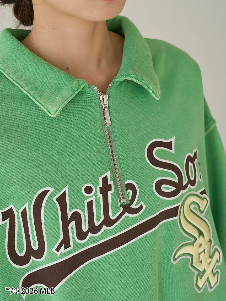 SNIDEL「【MLB】Sustainableハーフジップスウェット」|スウェット・ジャージ|