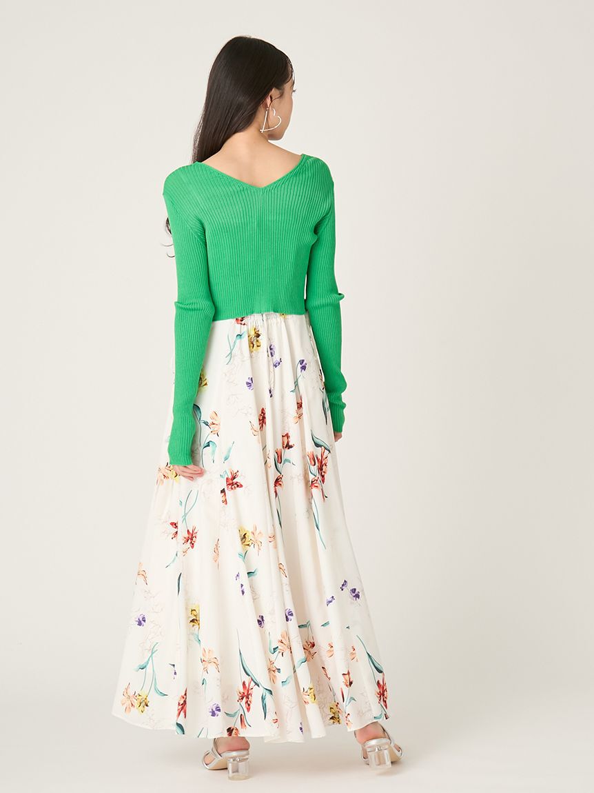 FRAY I.D「シルクコットンクロップドリブニットカーディガン」|カーディガン|