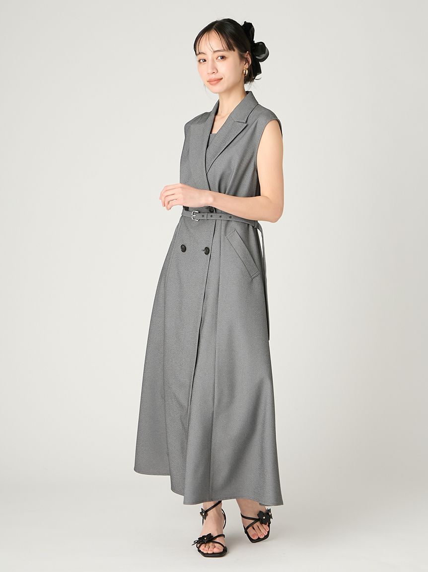 FRAY I.D「ダブルテーラードジレワンピース／防シワ」|ワンピース|