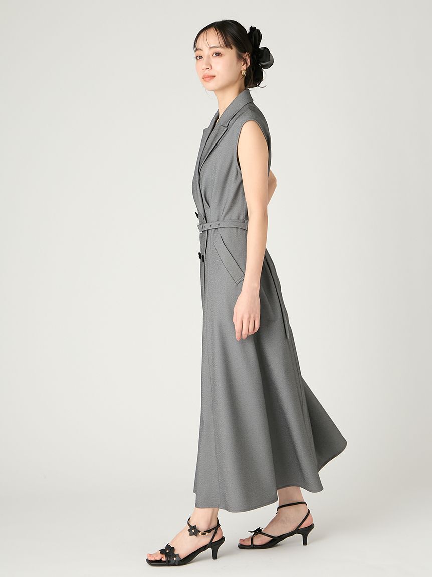 FRAY I.D「ダブルテーラードジレワンピース／防シワ」|ワンピース|