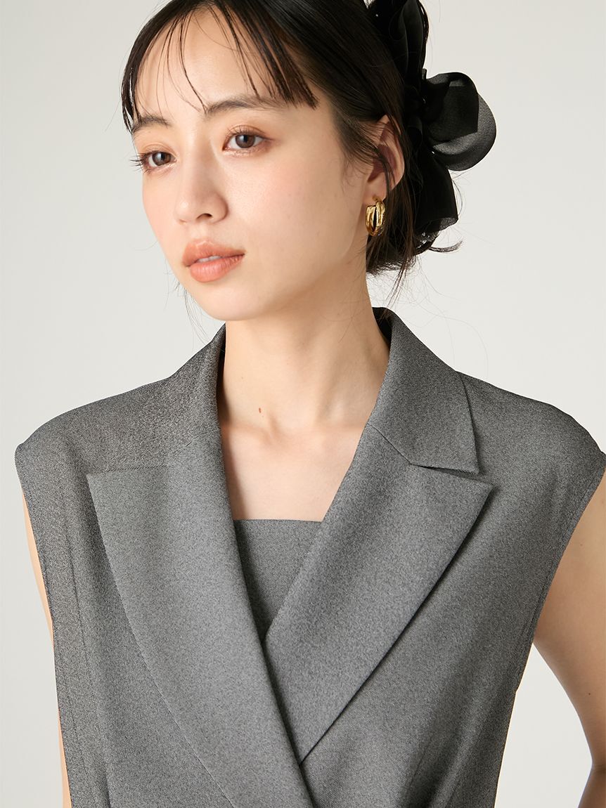 FRAY I.D「ダブルテーラードジレワンピース／防シワ」|ワンピース|