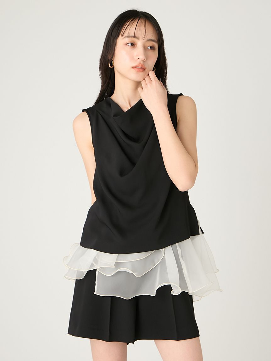 FRAY I.D「ラッフルフリルショートパンツセットアップ」|ワンピース|