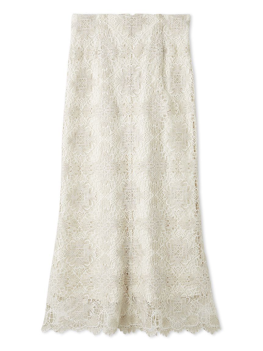 FRAY I.D「ラメフラワーレーススカート」|スカート|IVR