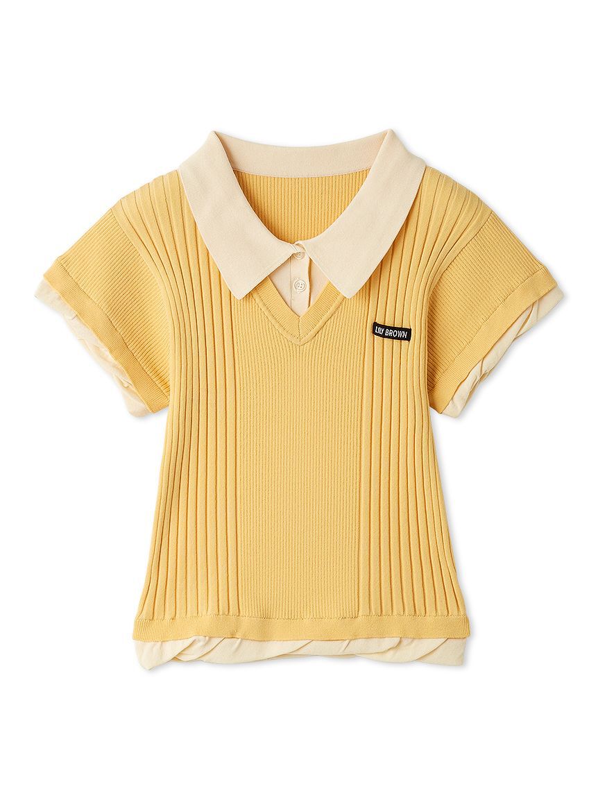 LILY BROWN「【限定カラー】レイヤードニットトップス」|ニット・セーター|