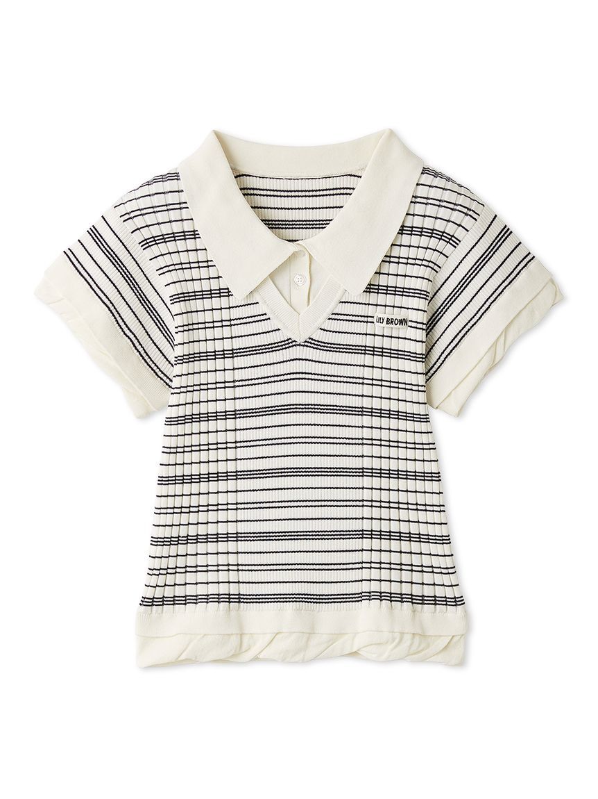 LILY BROWN「【限定カラー】レイヤードニットトップス」|ニット・セーター|