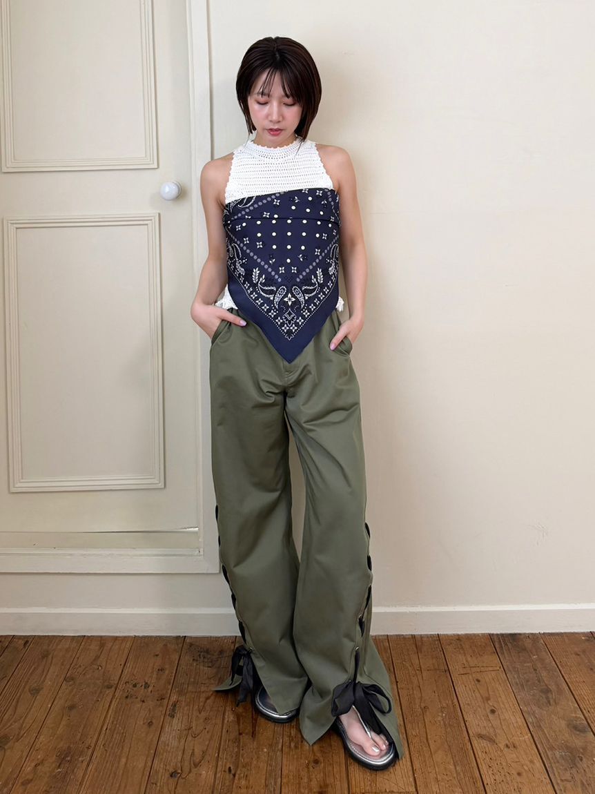 LILY BROWN「ペイズリードットスカーフ」|バンダナ・スカーフ|