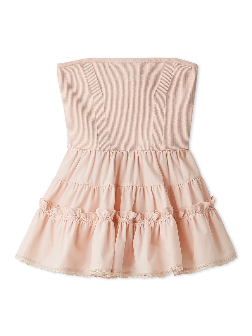 LILY BROWN「ドッキングフリルニットベアトップス」|ニット・セーター|