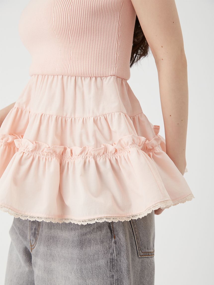 LILY BROWN「ドッキングフリルニットベアトップス」|ニット・セーター|