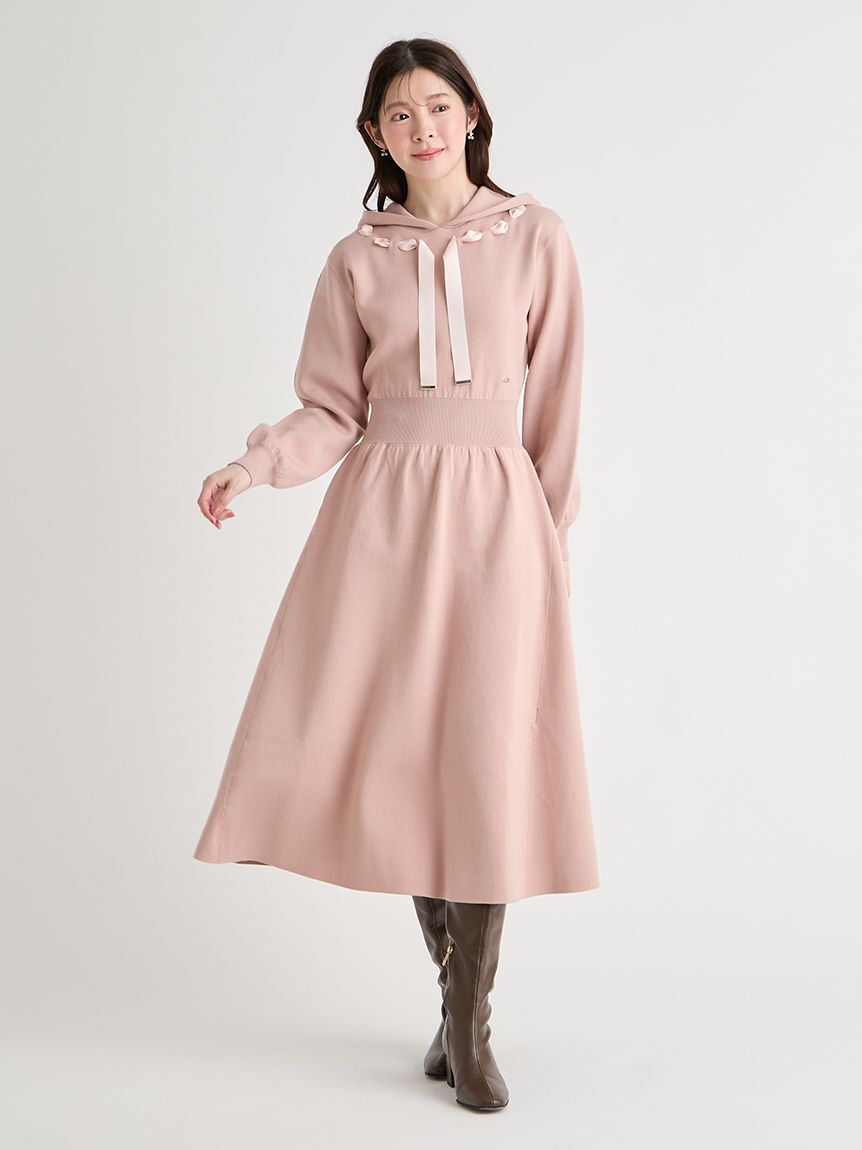 CELFORD「フードニットワンピース」|ワンピース|