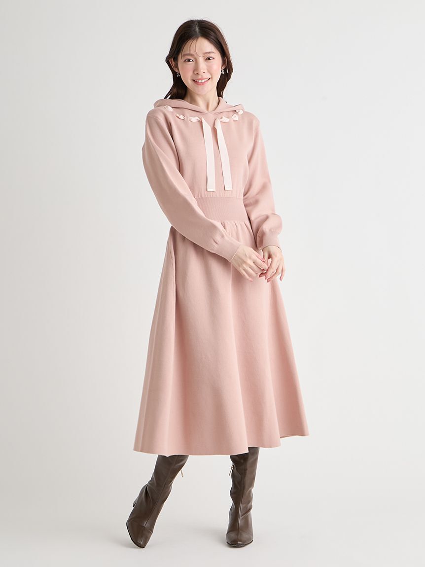 CELFORD「フードニットワンピース」|ワンピース|