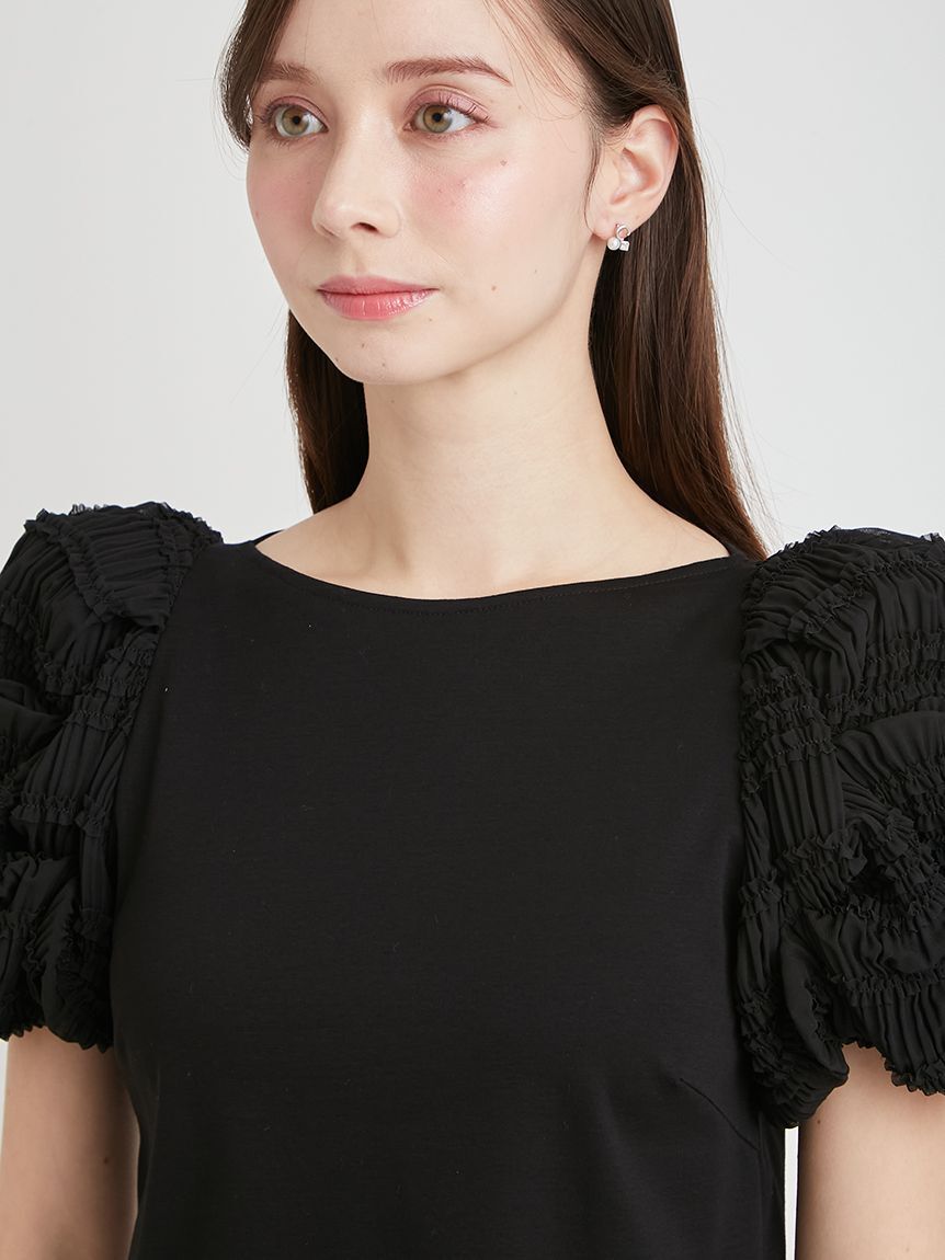 CELFORD「【洗える】タックバルーンスリーブカットソー」|Tシャツ・カットソー|