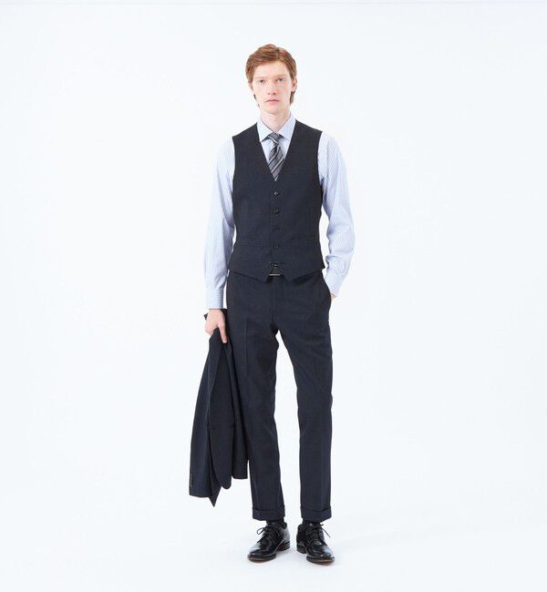 MACKINTOSH PHILOSOPHY「トロッター トラウザーズ ピンヘッドストレッチ」|スラックス|