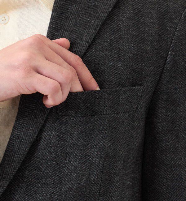 MACKINTOSH PHILOSOPHY「テーラードジャージー ジャケット EMMETEXヘリンボン」|テーラードジャケット|