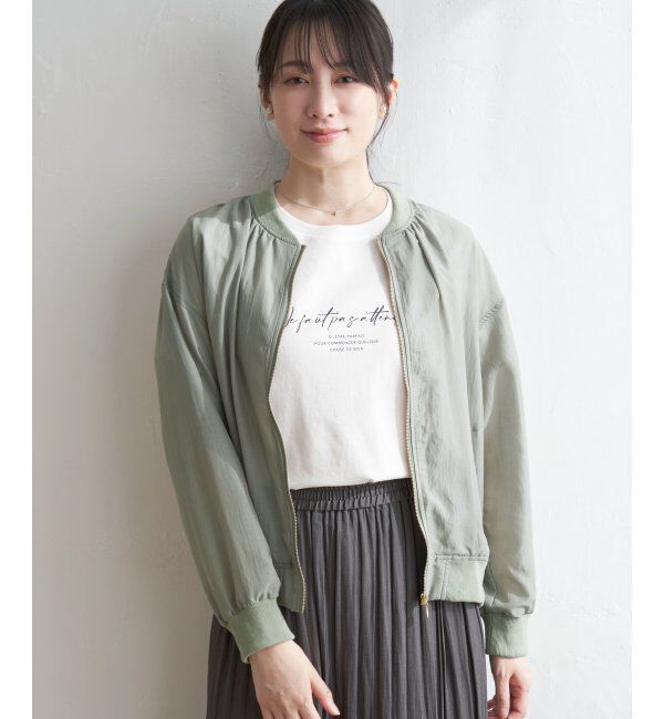 ikka「シアMA-1」|ブルゾン・スタジャン|